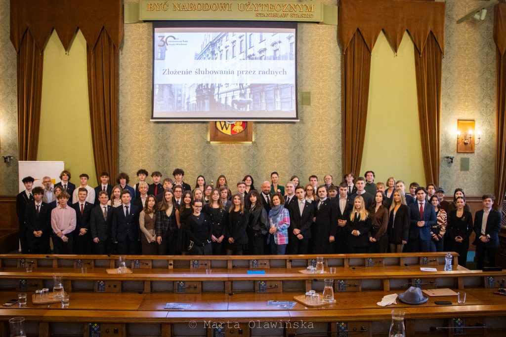 Inauguracyjna Sesja VIII Kadencji Młodzieżowej Rady Miasta Wrocławia
